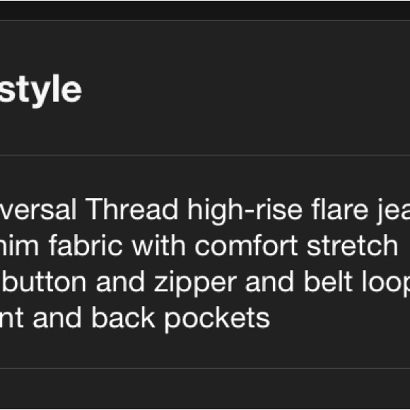 New Universal Thread High Rise Flare Jean size 12 reg - Picture 4 of 6